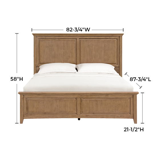 McKenzie - King Premier Bed - Pecan