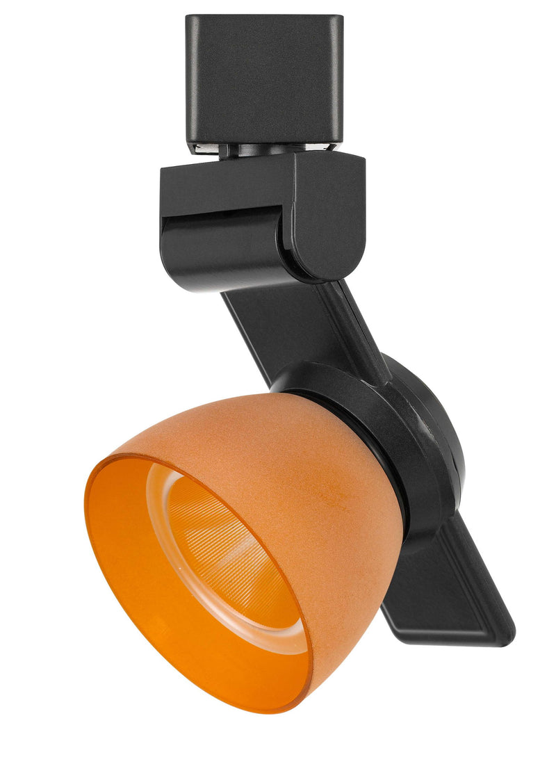 6" Height Metal Track Head - Dark Bronze & Orange