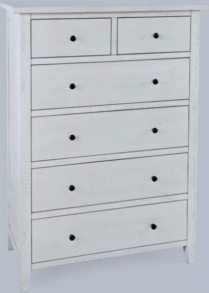 Nan Jofran Maxton Ivory 5-Drawer Acacia Wood Bedroom Storage Chest by Jofran Inc.