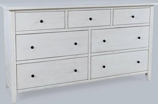 Nan Jofran Maxton Ivory 7-Drawer Kiln-Dried Acacia Wood Dresser by Jofran Inc.