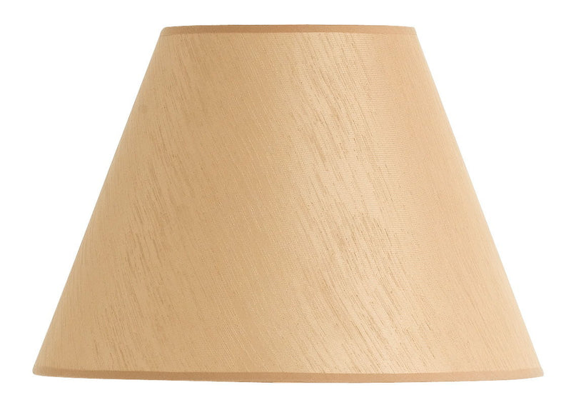 Empire - 12" Height Round Hardback Fabric Shade - Tan