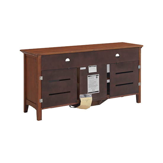 McKenzie - 54" W Sound Bar Media Console - Glazed Antique Cherry