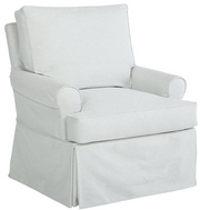 Swivel Chairs Four Seasons Lucy Extra Large Slipcovered Customizable Swivel Glider Chair