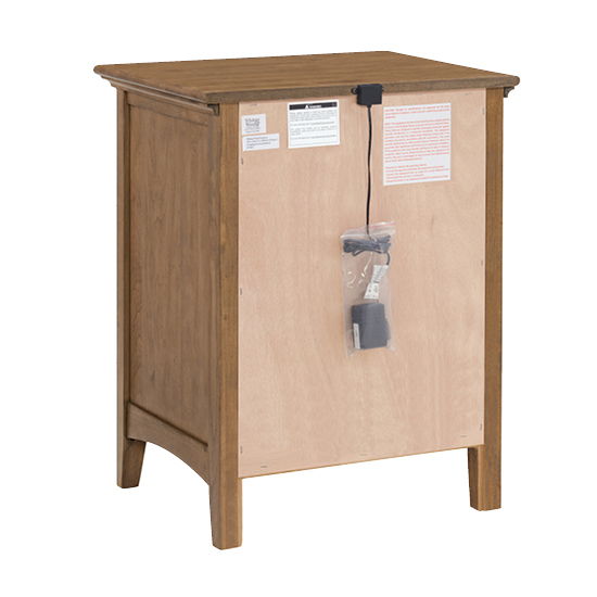 McKenzie - 3-Drawer Nightstand - Pecan