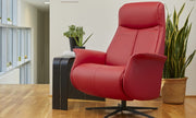Fjords Jakob Large Power Swivel Gliding Recliner in Chili Leather – alternate view 2
