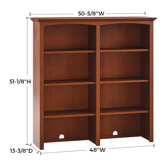 McKenzie - 50.5" W Hutch - Glazed Antique Cherry