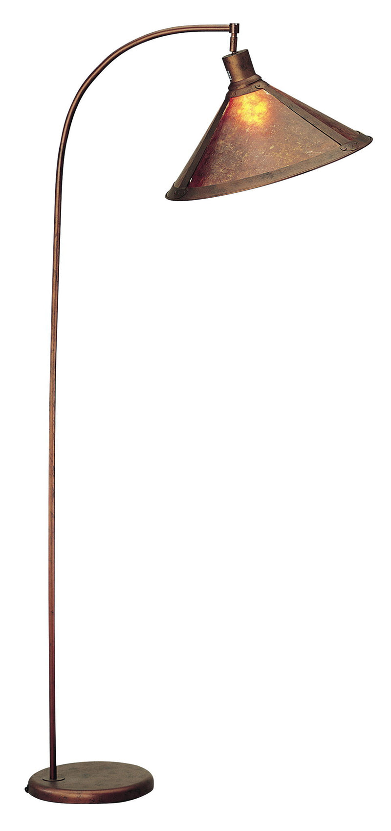 68" Height Metal Arc Lamp - Rust