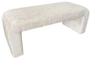 Grey Nan Jofran Sophia Upholstered Small Entryway Bench In Grey Fabric by Jofran Inc.