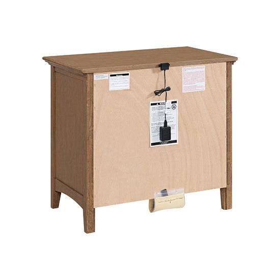 McKenzie - 29.5" 4-Drawer Nightstand - Pecan