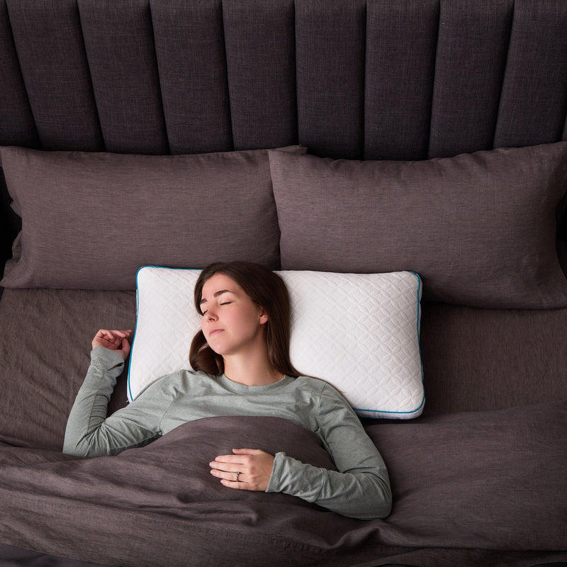 Malouf - Shoulder Cutout Foam & Fiber Pillow With PE Cover