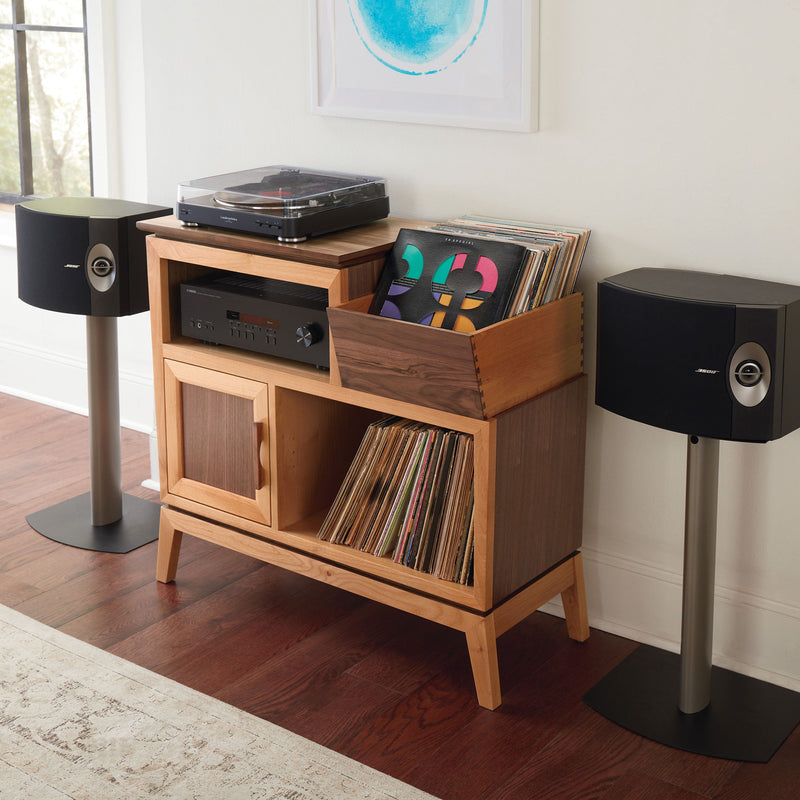 Addison - 38" W Vinyl Record Station - Natural