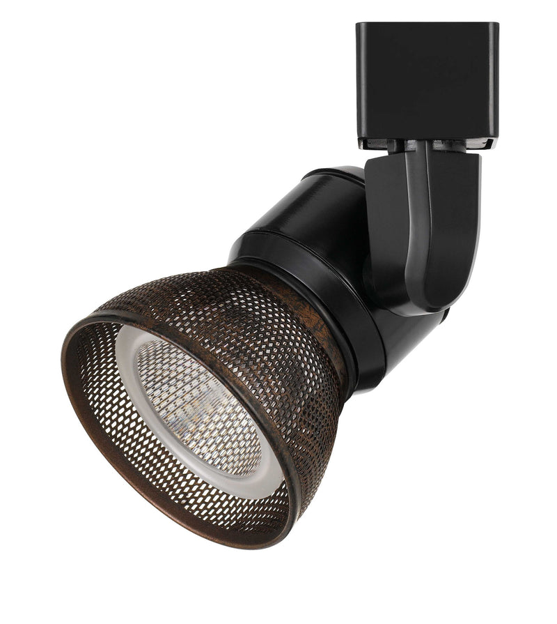 6.25" Height Metal Track Head - Black & Rust - Mesh