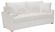 Sofa Four Seasons Customizable Reynolds 80-Inch Slipcovered Two-Seat Fabric Sofa