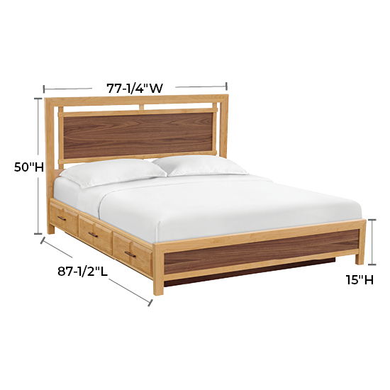 Addison - California King Panel Storage Bed - Natural