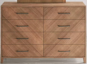 Nan Jofran Eloquence 8-Drawer Natural Acacia Wood Bedroom Dresser by Jofran Inc.