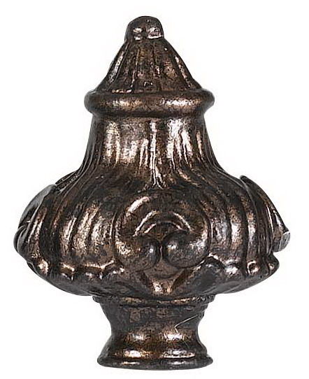 2.75" Height Metal Cast Finial - Rust