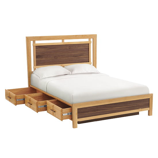 Addison - Full Panel Storage Bed - Natural