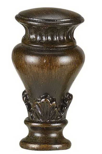 Resin Finial - Dark Brown