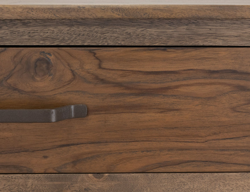Natural Teca - Nightstand - Brown