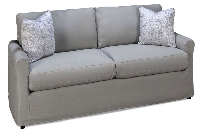 Sofa Four Seasons Harper Slipcovered Sofa With Rolled Arms And Pillows