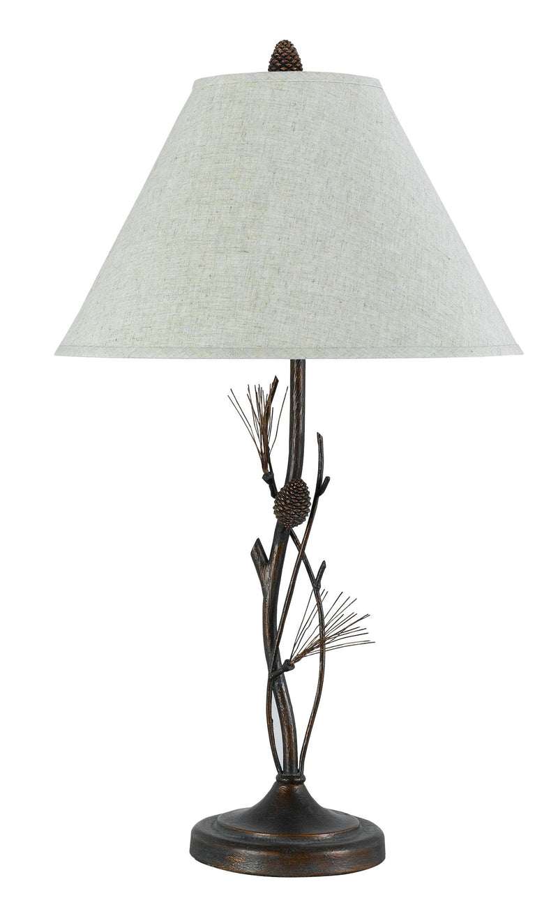 Pine - 32" Height Iron Table Lamp - Rust