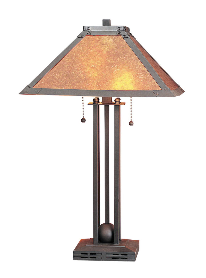 Mica - 24.5" Height Metal Table Lamp - Matte Black