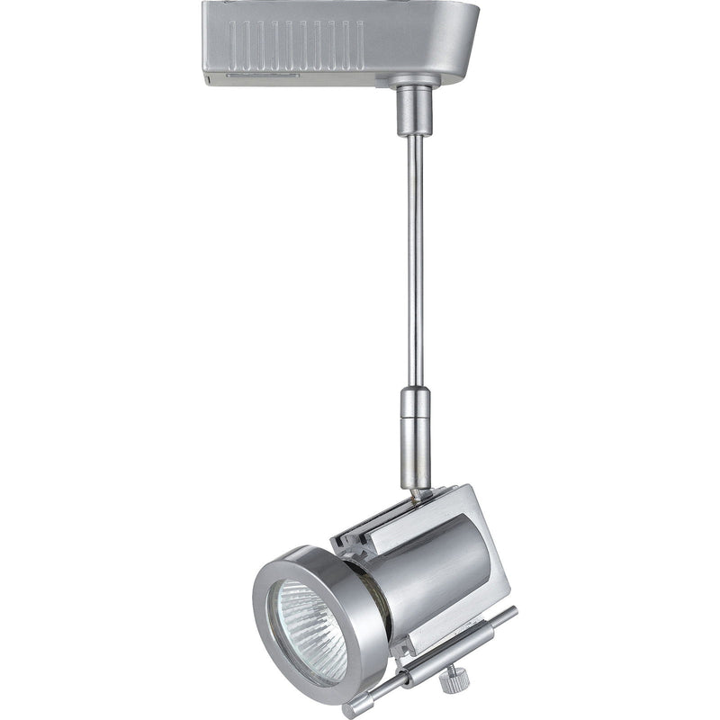 12V, 50W, Mr-16 Track Head, 6" Stem - Brushed Steel