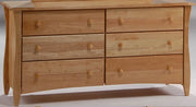 Dresser Night & Day Clove 6 Drawer Solid Hardwood Bedroom Dresser In Natural Finish by Night & Day Furniture