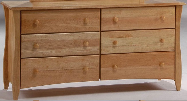 Dresser Night & Day Clove 6 Drawer Solid Hardwood Bedroom Dresser In Natural Finish by Night & Day Furniture