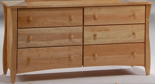 Dresser Night & Day Clove 6 Drawer Solid Hardwood Bedroom Dresser In Natural Finish by Night & Day Furniture