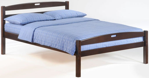 Bed Night & Day Furniture Sesame Full Size Wood Bed Dark Chocolate