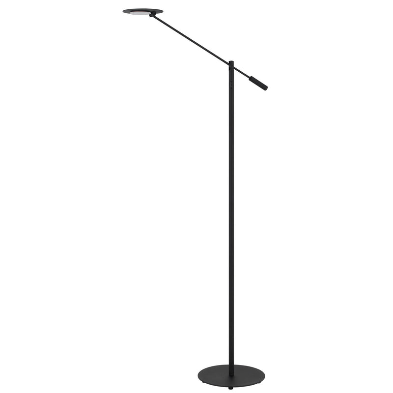 Haloline - 46.5-56" Height Metal Floor Lamp - Sand Black