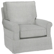 Swivel Chairs Four Seasons Libby Extra Large Customizable Slipcovered Swivel Glider Chair