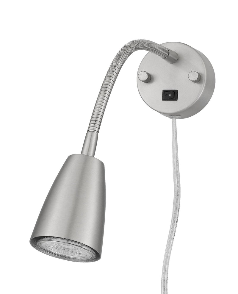 Gooseneck - Wall Lamp - Brushed Steel