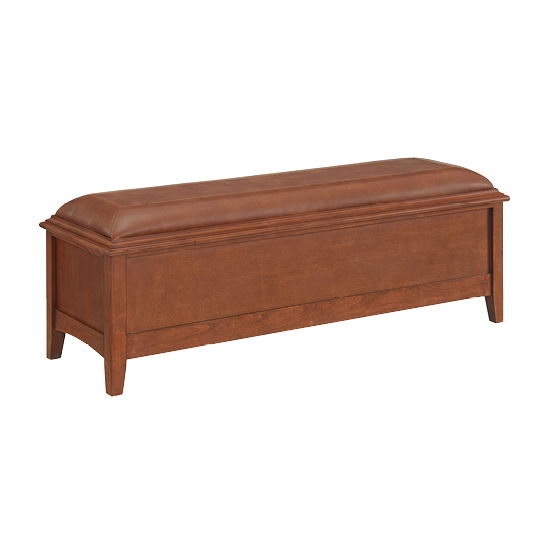 McKenzie - 2-Drawer Bench - Glazed Antique Cherry