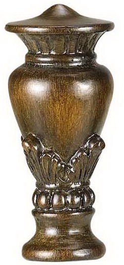 2.2" Height Resin Finial - Light Wood