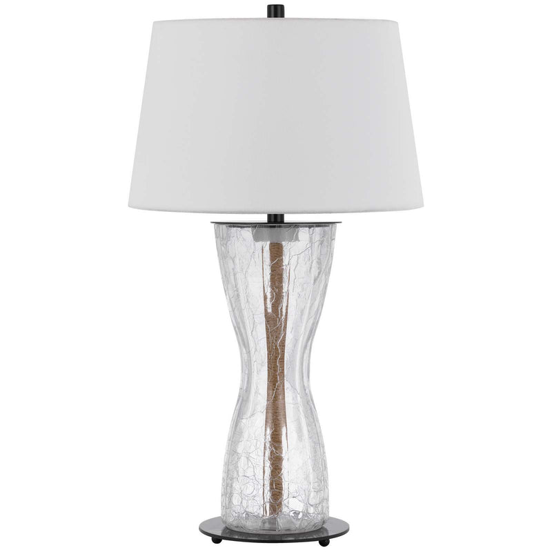 Andria - 30.5" Height Clear Table Lamp - Crackle Glass
