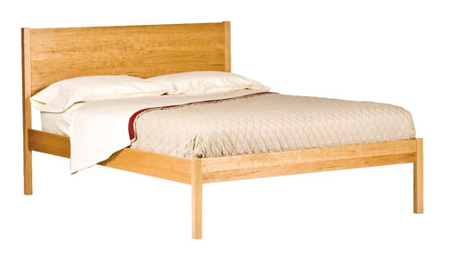 Slatted Bed Solid American Black Cherry Wood Shaker Queen Eclipse Bed by Woodforms