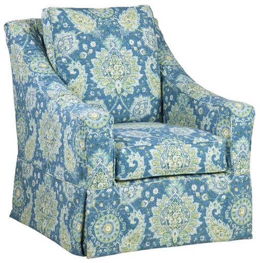 Nan Four Seasons Bailey Customizable Slipcovered Swivel Glider Chair