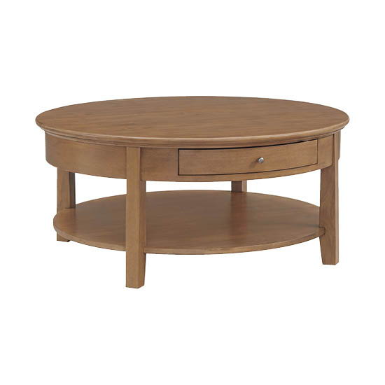 McKenzie - Round Cocktail Table - Pecan