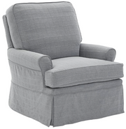 Swivel Chairs Four Seasons Aiden Extra Large Customizable Slipcovered Swivel Glider Chair