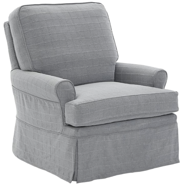 Swivel Chairs Four Seasons Aiden Extra Large Customizable Slipcovered Swivel Glider Chair