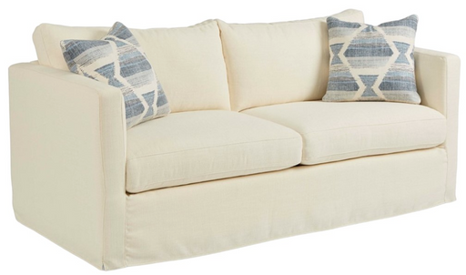 Sofa Four Seasons Maddox 37 Inch Deep Two Seat Slipcovered Sofa