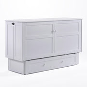 Dark Chocolate Murphy Bed Night & Day Clover Murphy Cabinet Bed With Queen Gel Mattress by Night & Day Furniture