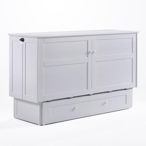 Dark Chocolate Murphy Bed Night & Day Clover Murphy Cabinet Bed With Queen Gel Mattress by Night & Day Furniture
