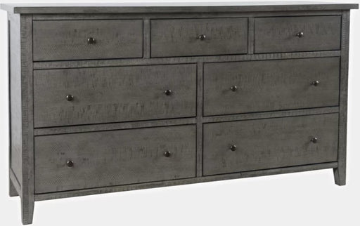 Nan Jofran Maxton 7-Drawer Stone Acacia Wood Contemporary Bedroom Dresser by Jofran Inc.