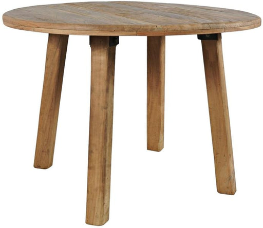 Nan Jofran Reclamation Brown Round Reclaimed Wood Dining Table 42-Inch by Jofran Inc.