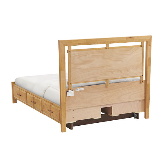 Addison - Full Panel Storage Bed - Natural