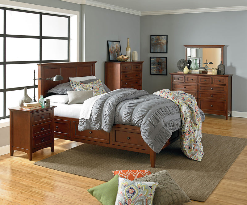 McKenzie - 10-Drawer Dresser - Glazed Antique Cherry