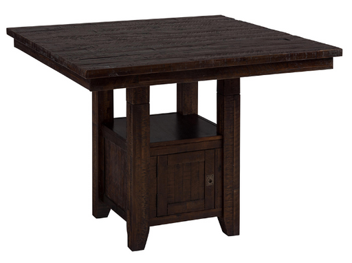 Nan Jofran Kona Grove Acacia Wood Square Counter Table With Storage by Jofran Inc.